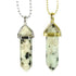Lotus Jasper Gemstone Pendant Necklace
